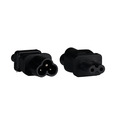 Netzadapter IEC C6 auf IEC C7,  -- Mickey Mouse Stecker - Euro 8 Buchse