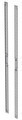 PDU-Schiene 42HE, RAL9005, für PRO --