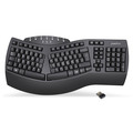 PERIXX PERIBOARD-612B DE, ergonomische Tastatur, Dualmodus, schwarz - PERIBOARD-612B-DE