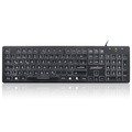 Perixx PERIBOARD-317 DE, beleuchtet, USB kabel, große Buchstaben, - 57155C