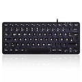 Perixx PERIBOARD-332B DE, Mini-Tastatur, USB kabelgebunden, schwarz - 57155F