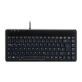 Perixx PERIBOARD-409 H, DE, Mini USB-Tastatur, 2 Hubs, schwarz - 57149F