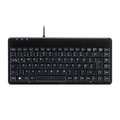 Perixx PERIBOARD-409 P, DE, Mini PS/2-Tastatur, schwarz