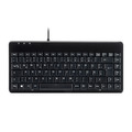 Perixx PERIBOARD-409 P, DE, Mini PS/2-Tastatur, schwarz - 57150A