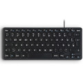 Perixx PERIBOARD-416 DE, kabelgebunden, USB Mini Tastatur mit 4 Hubs, - 57150P