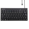 Perixx PERIBOARD-422 DE, Mini USB-C Tastatur kabelgebunden, schwarz - PERIBOARD-422-DE