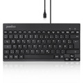 Perixx PERIBOARD-426, DE, kabelgebunden, USB Mini Tastatur mit flachen - 57150D