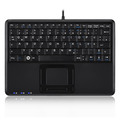 Perixx PERIBOARD-510 H PLUS DE, Mini USB-Tastatur, Touchpad, Hub, - PERIBOARD-510-H-PLUS