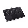 Perixx PERIBOARD-510 H PLUS IT, Mini USB-Tastatur, Touchpad, Hub, schwarz