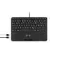 Perixx PERIBOARD-526 H DE, Kabelgebundene Mini-USB-Tastatur, USB Hub - 57155Q