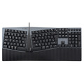 Perixx PERIBOARD-535 DE BR, ergonomische mechan. USB Tastatur (braune - 57156E