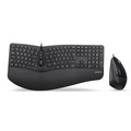 Perixx PERIDUO-505B, DE, Tastatur- und Maus Set, USB-Kabel, schwarz - PERIDUO-505B