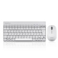 Perixx PERIDUO-712 DE W, Mini Tastatur und Maus Set, schnurlos, weiß - 57149P