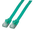 RJ45 Flachpatchkabel U/FTP, Cat.6A, 0.5m, grn