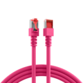 RJ45 Patchkabel Cat.6 S/FTP LSZH -- magenta 0,5m - K5519.0,5