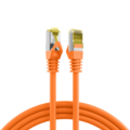 RJ45 Patchkabel Cat.6A S/FTP LSZH -- Cat.7 Rohkabel orange 0,25m