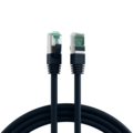 RJ45 Patchkabel Cat.6A S/FTP LSZH -- schwarz 0,15m
