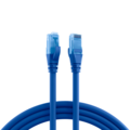 RJ45 Patchkabel Cat.6A U/UTP LSZH -- Premium 500MHz blau 0,5m