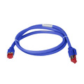 RJ45 Patchkabel blau Cat.7, S/FTP, ,LSZH2x HRS TM21 blau, 1:1, 1,0m