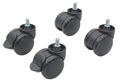 Rollenset 80 kg, Gewinde M8, fr Schrankserie OFFICE
