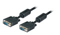 SVGA/HDTV Anschlusskabel -- 2xHDSUB15, St/St,schwarz,7m