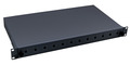 Spleibox 24ST-Front ausziehbar RAL9005 -- 1HE
