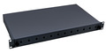 Spleißbox 24SC(D)-Front ausziehbar -- RAL9005, 1HE
