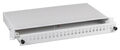 Spleibox 6SC(D)-Front waager. ausziehbar RAL7035, 1HE