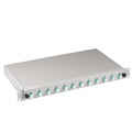 Spleibox LC 50/125 OM3 ausziehbar, 12Pigtails / 6 Kupplungen