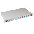 Spleibox LC 9/125 OS2 ausziehbar, 12Pigtails / 6 Kupplungen