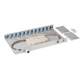 Spleibox LC-APC 9/125 OS2 ausziehbar,12 Pigtails abgesetzt/ 6 Kupplungen