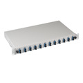 Spleibox SC 9/125 OS2 ausziehbar, 12Pigtails abgesetzt / 6 Kupplungen