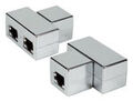T-Modular-Adapter RJ45 Buchse/2xBuchse 1:1, geschirmt