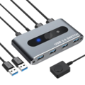 Techly USB 3.0 Switch 2 PC Eingänge 4 PC Ausgänge --