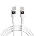 Techly USB-C Stecker 2.0 Kabel -- 1m weiß - ICOC-MUSB20-C60W1
