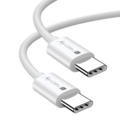 Techly USB4 Gen3 USB-C EPR Kabel -- 40G 240W 8K zertifiziert 1m weiß - ICOC-MU4-40G240W1