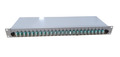 Teilbestckte Breakoutbox mit 2, LC-Duplex Kupplungen OM2