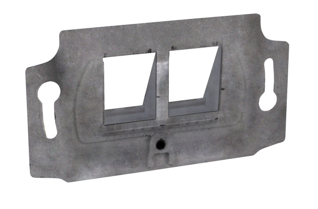 Tragring 2-fach, fr Keystones RJ45, designfhig TAE