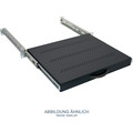 Triton RAB-UP-X19-A1 19 Fachboden 1HE ausziehbar, 650mm, 50kg, schwarz - RAB-UP-X19-A1