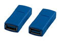 USB 3.0 Adapter Buchse A - Buchse A -- blau