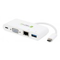 USB 3.1 Typ-C Docking Station auf -- USB3.0, mit VGA, RJ45, Typ-C