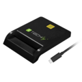 USB-C Stecker Chipkartenleser, schwarz --