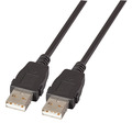 USB2.0 Anschlusskabel A-A, St.-St. -- 1,0m, Classic, beidseitig verriegelbar