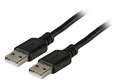 USB2.0 Anschlusskabel A-A, St.-St. -- 1,8m, schwarz, Classic