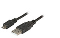 USB2.0 Anschlusskabel A-Micro-B 5pol. -- St.-St., 1,8m, schwarz, Premium