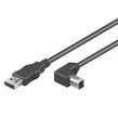 USB2.0 Anschlusskabel Stecker Typ A - -- Stecker Typ B 90° gewinkelt, - ICOC-U-AB-20-ANG
