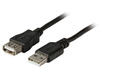 USB2.0 Verlängerungskabel A-A,St-Bu 0,5m -- schwarz, Classic - K5248SW.0,5V2