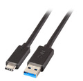 USB3.2 Gen 1 Superspeed Kabel,,Type A/M -- -C/M,3A, 5Gbit, 0,5m