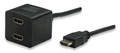 Videokabel Splitter HDMI Stecker auf 2x -- HDMI Buchse