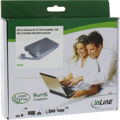 InLine HDD Gehäuse / externe HDD 6,35cm (2,5) schwarz 2,5 Zoll InLine HDD Gehäuse / externe HDD schwarz 2,5 Zoll